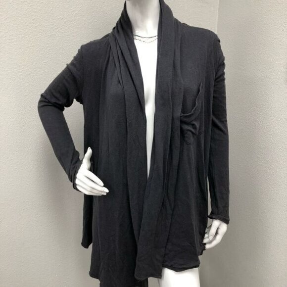 T by Alexander Wang Gray Open Front Cardigan Pima Cotton Womens XS - Picture 1 of 9